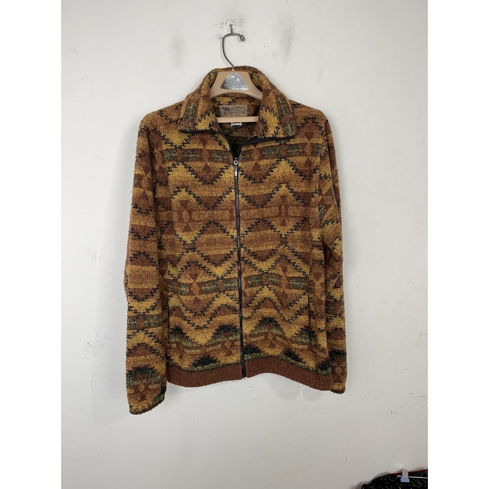 Bear Ridge Outfitters Mens Jacket 2XL Fleece‎ Southwestern Aztec USA Vintage